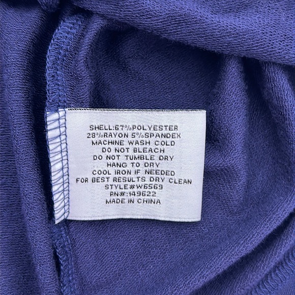 NWT Walter Baker Lolah top with ruching, Navy Blue, Size Small - Picture 6 of 6